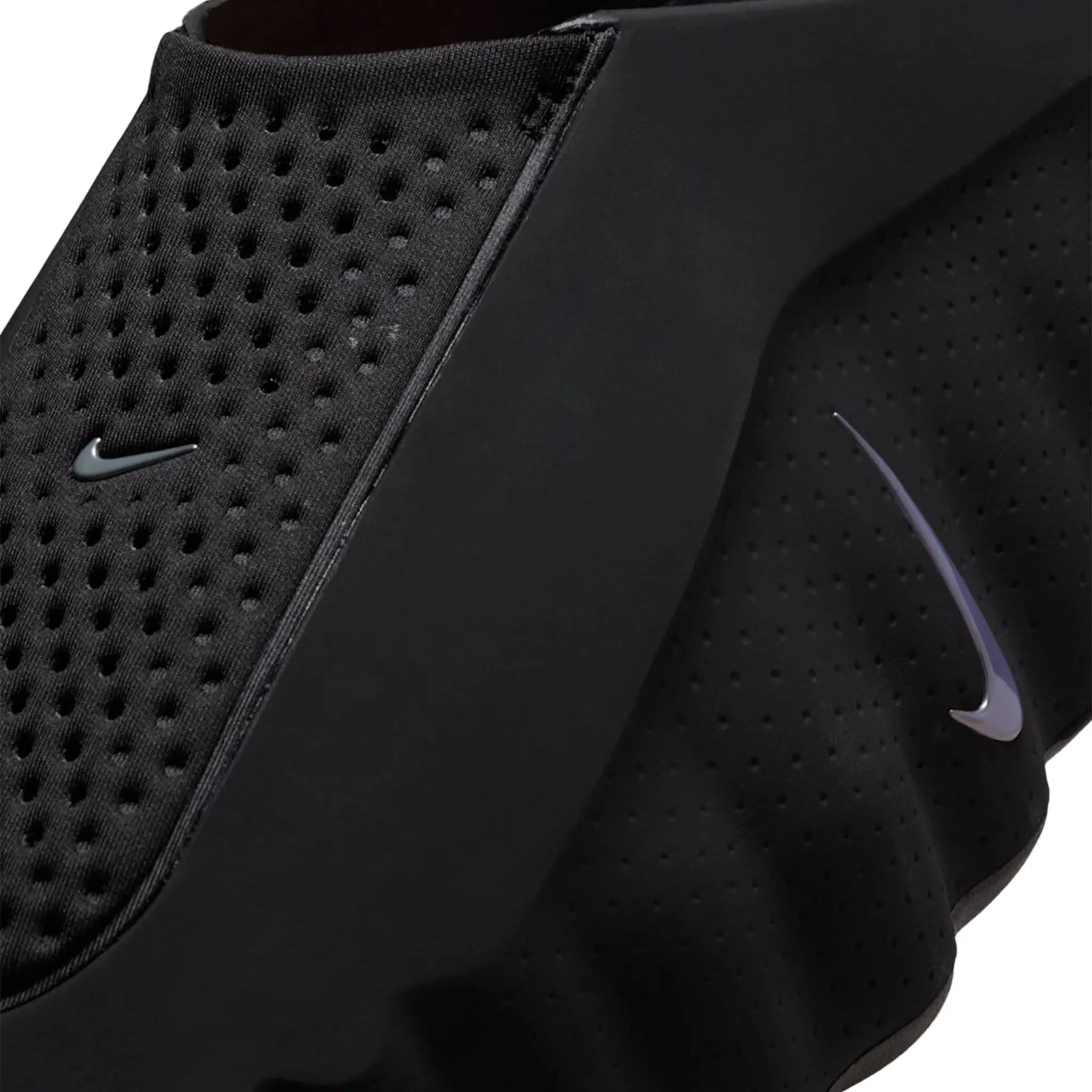 Detailed View of Nike Mind 001 Pregame Black Chrome Mules HQ4307-001